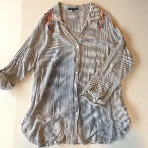 Oversized Button Down Tunic